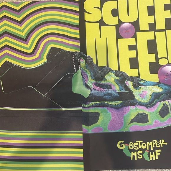 MSCHF Gobstomper Sour edition, size 8 (men) shoes, poster, box, extra laces. - Picture 2 of 5